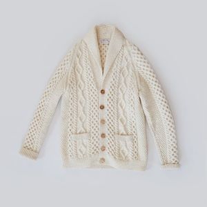 Scottish wool fisherman Cardigan